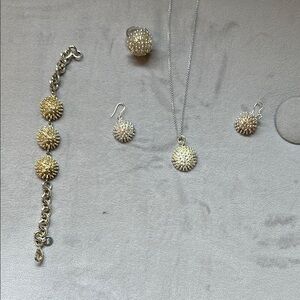 Elegant Silver Jewelry Set